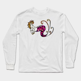 Mermaid Unicorn - Pink and Purple — Mermay Unicorn Illustration series Long Sleeve T-Shirt